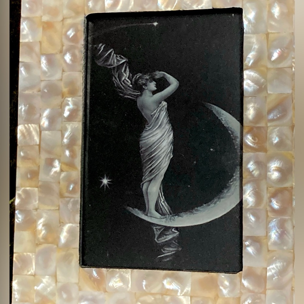 Victorian Moon Goddess Art Deco Goddess Pagan Art Mythology Magic - Picture 7 of 13